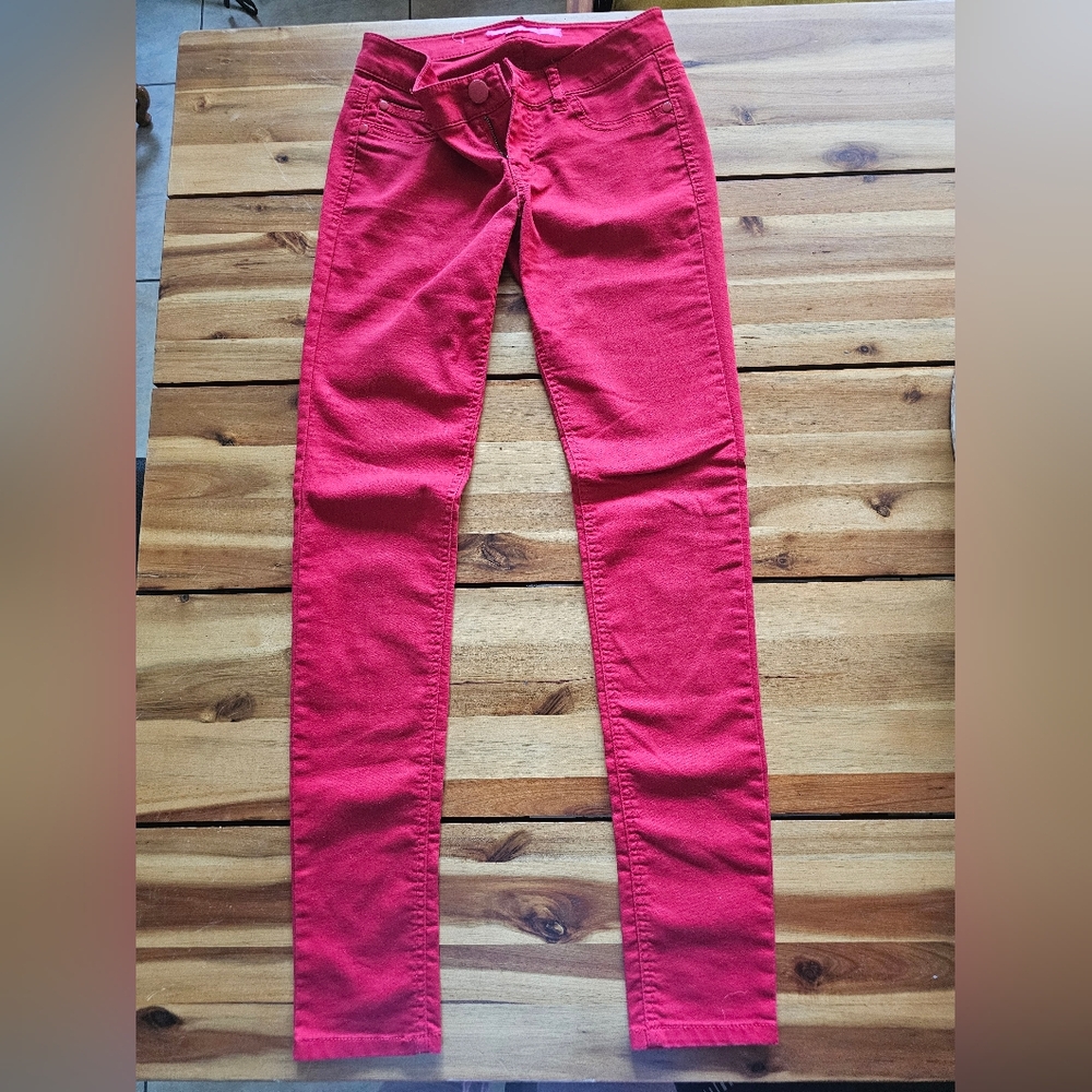 Tinseltown Red Denim Skinny Jeans